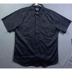5.11 Tactical Men's Sz XLT Tall TACLITE PDU Class-A S/S Black Shirt Style 71177